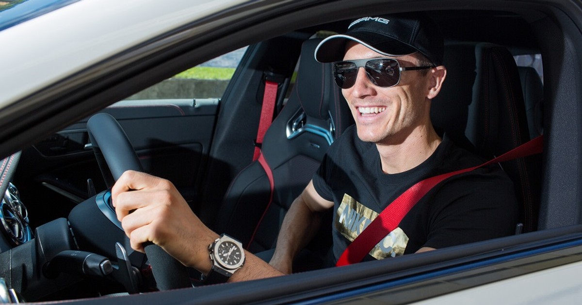 Robert Lewandowski za kierownicą najszybszych Mercedesów AMG