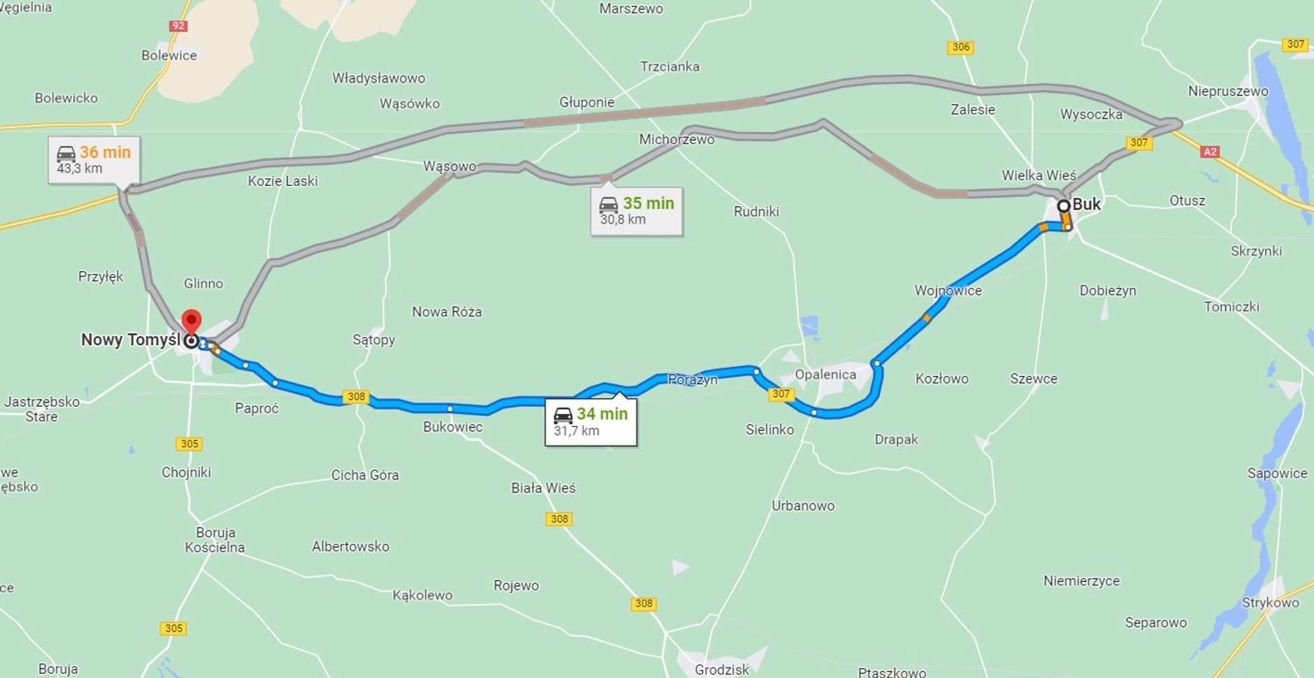 "Plama" oleju rozciągała się na ponad 30 km dróg