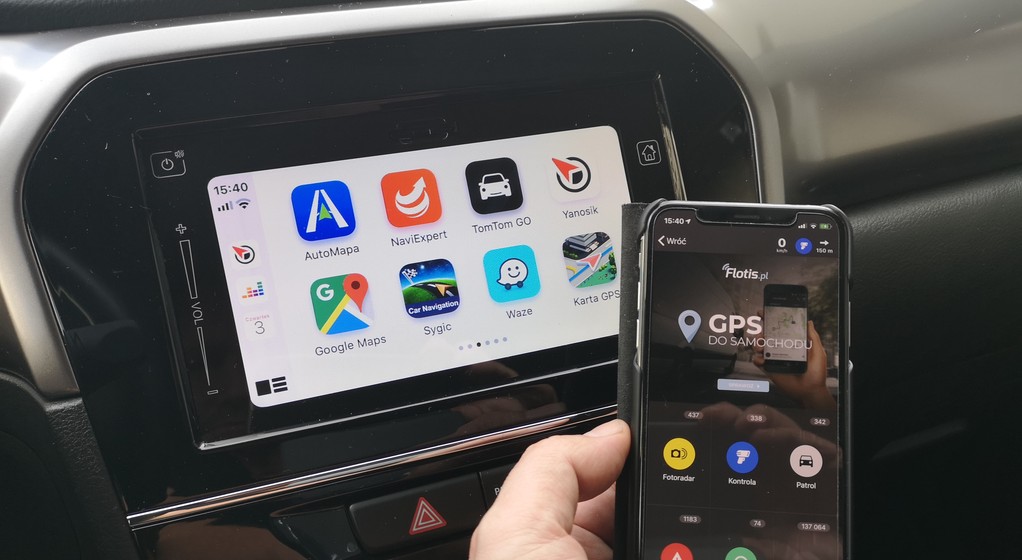 Yanosik w Apple CarPlay