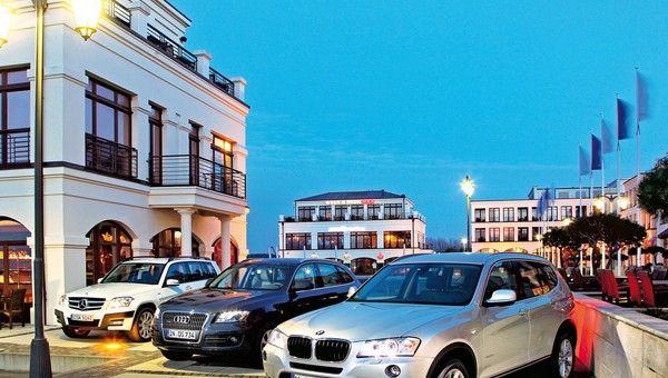 Mercedes GLK kontra Audi Q5 i BMW X3: SUV z automatem to czas relaksu