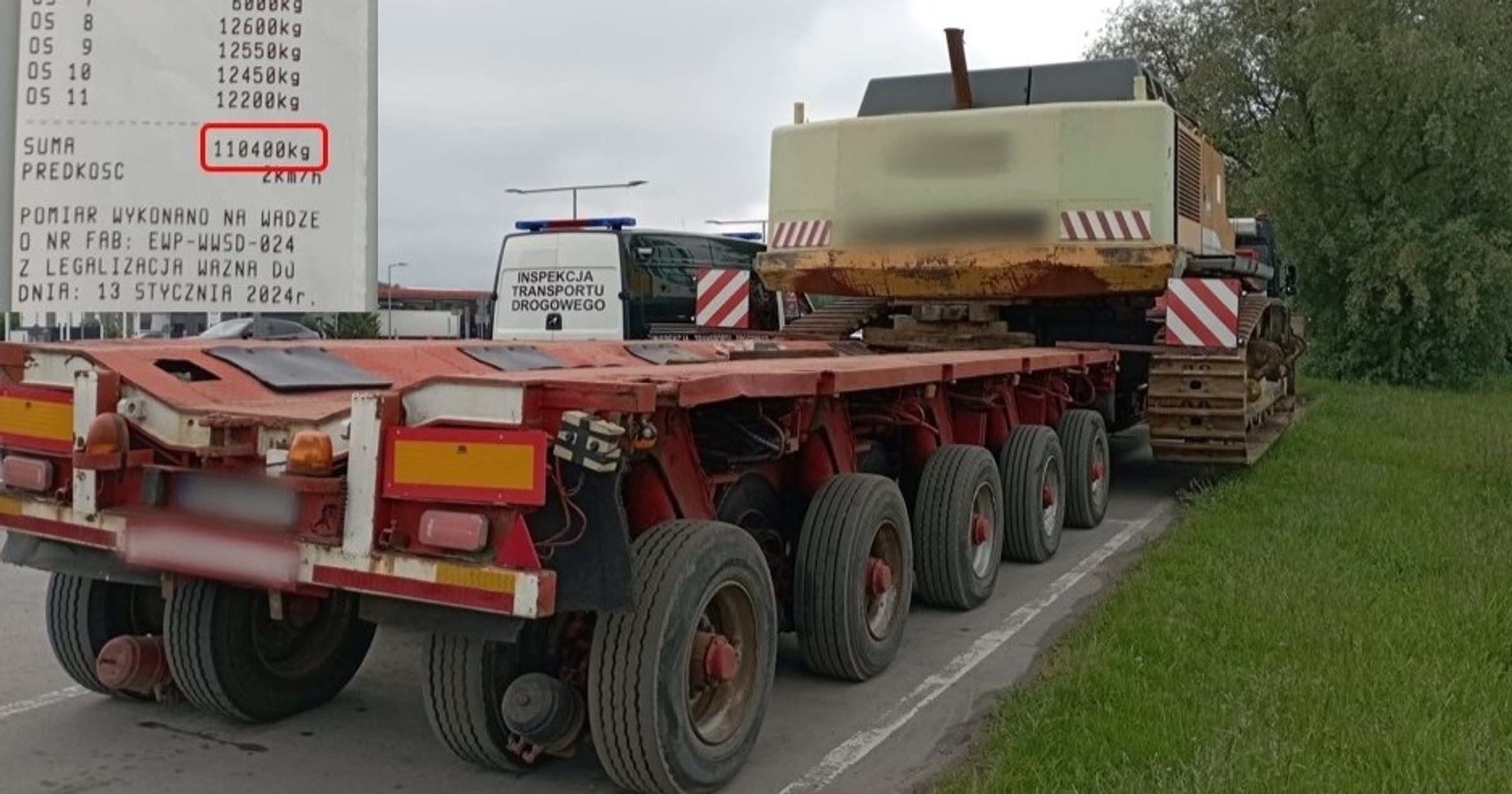 ITD zatrzymała drogowego kolosa