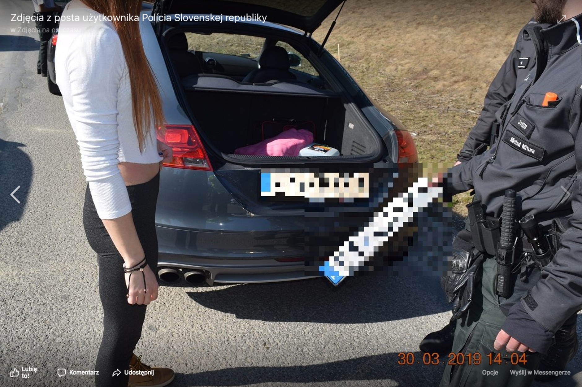 Polacy złapani przez słowacką policję