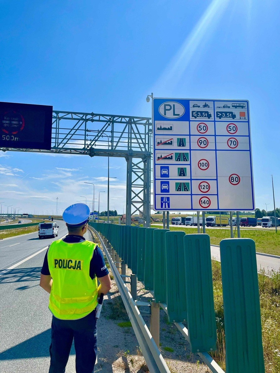 Kontrole policji na granicy z Litwą