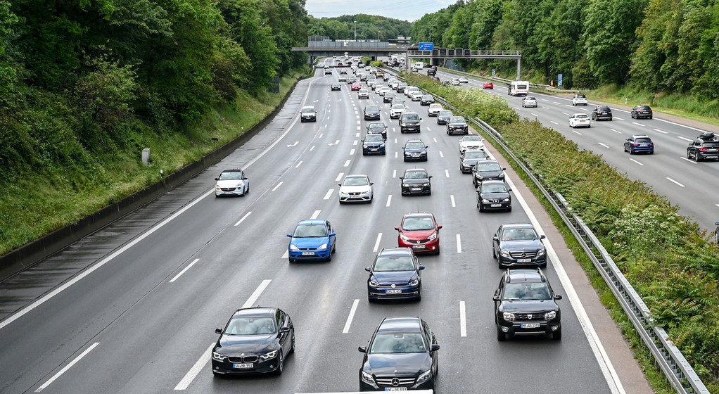 Niemiecka autostrada w okolicach Leverkusen