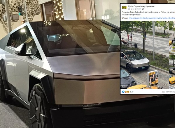 Pierwsza Tesla Cybertruck w Polsce. Pojawiła się na ulicach