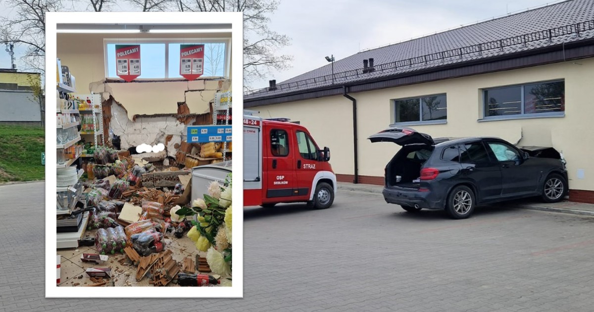 Kosztowna pomyłka 76-latka. Wjechał BMW X3 do sklepu