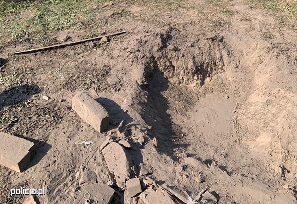 Wybuchł pocisk artyleryjski z czasów II wojny światowej
