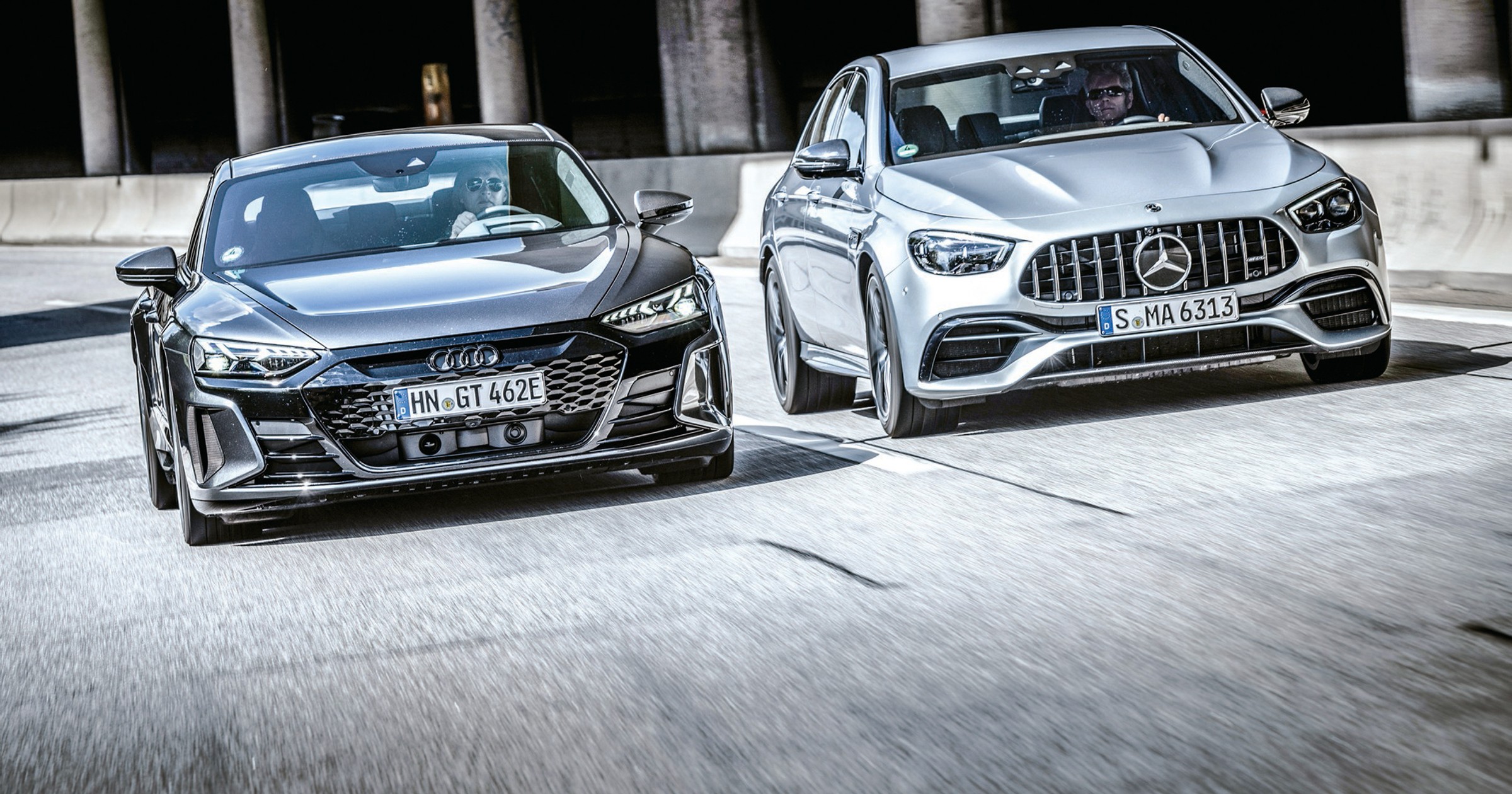 Audi RS e-tron GT i Mercedes-AMG E 63 S 4Matic+ (2021)