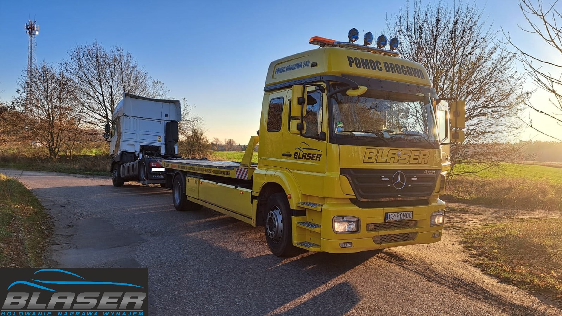 Z ukradzionego DAF-a niewiele zostało. Złodzieje skutecznie rozebrali pojazd na części