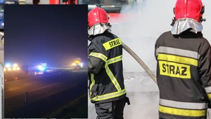 Tragedia na A4. Zginął strażak zabezpieczający autostradę