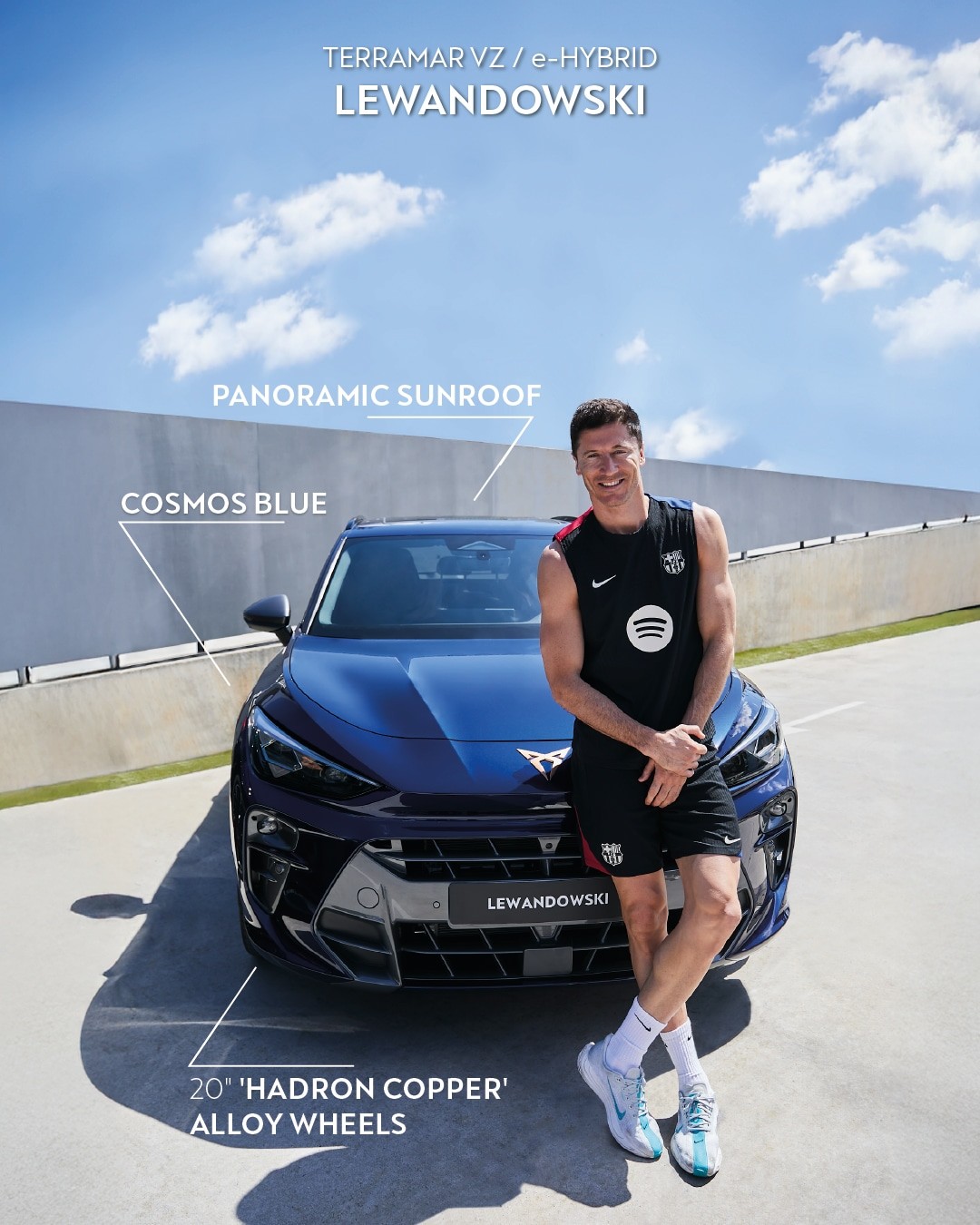Robert Lewandowski wybrał Cuprę Terramar VZ e-Hybrid