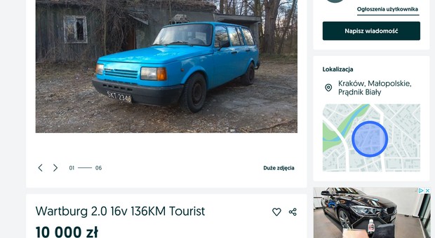 Wartburg z silnikiem Hondy - nowa definicja sleepera