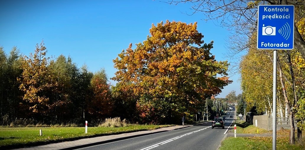 Fotoradar w m. Jaworek (woj. opolskie) na DK42