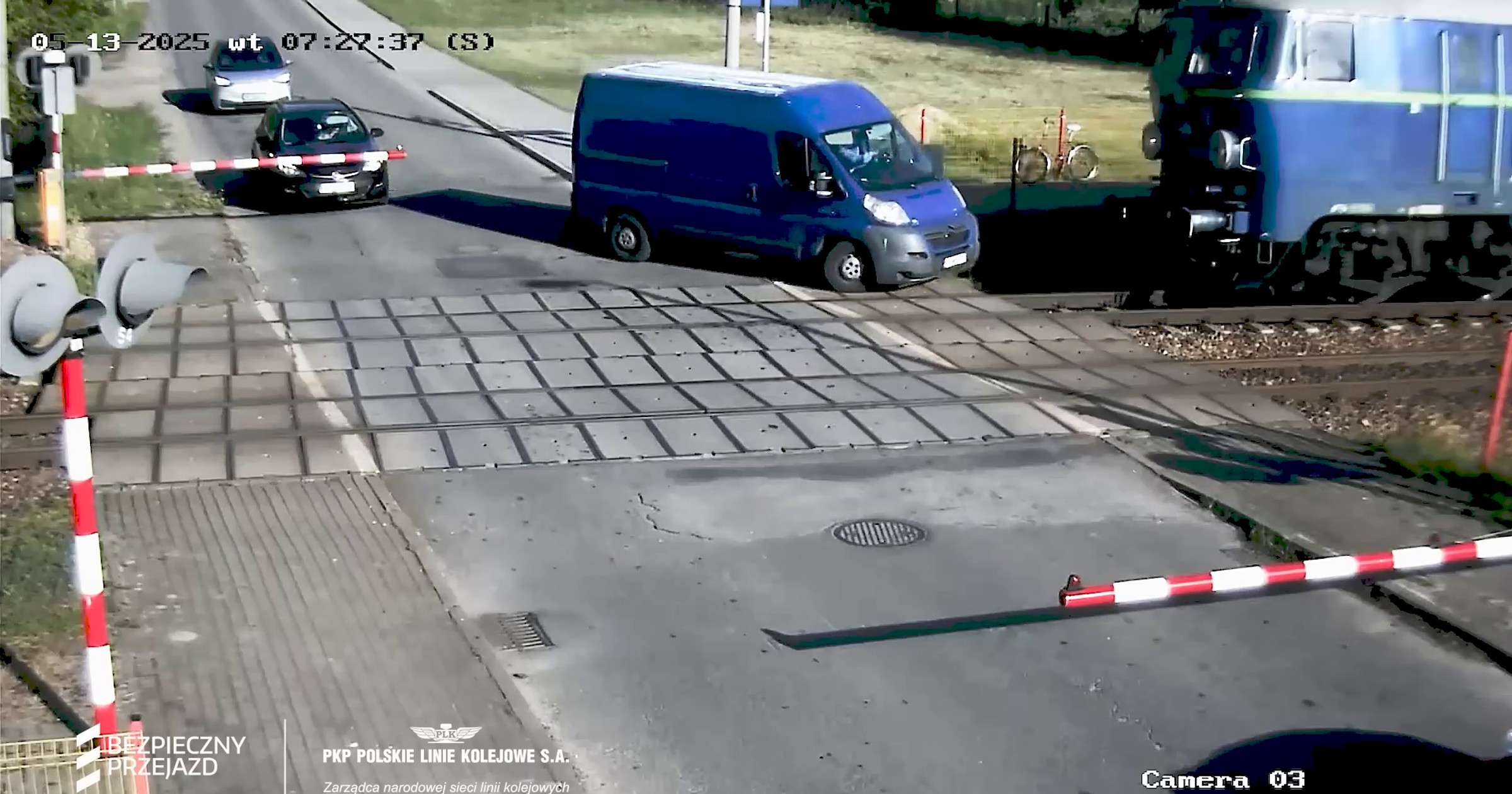 Przyłęk Duży - wypadek na przejeździe kolejowym