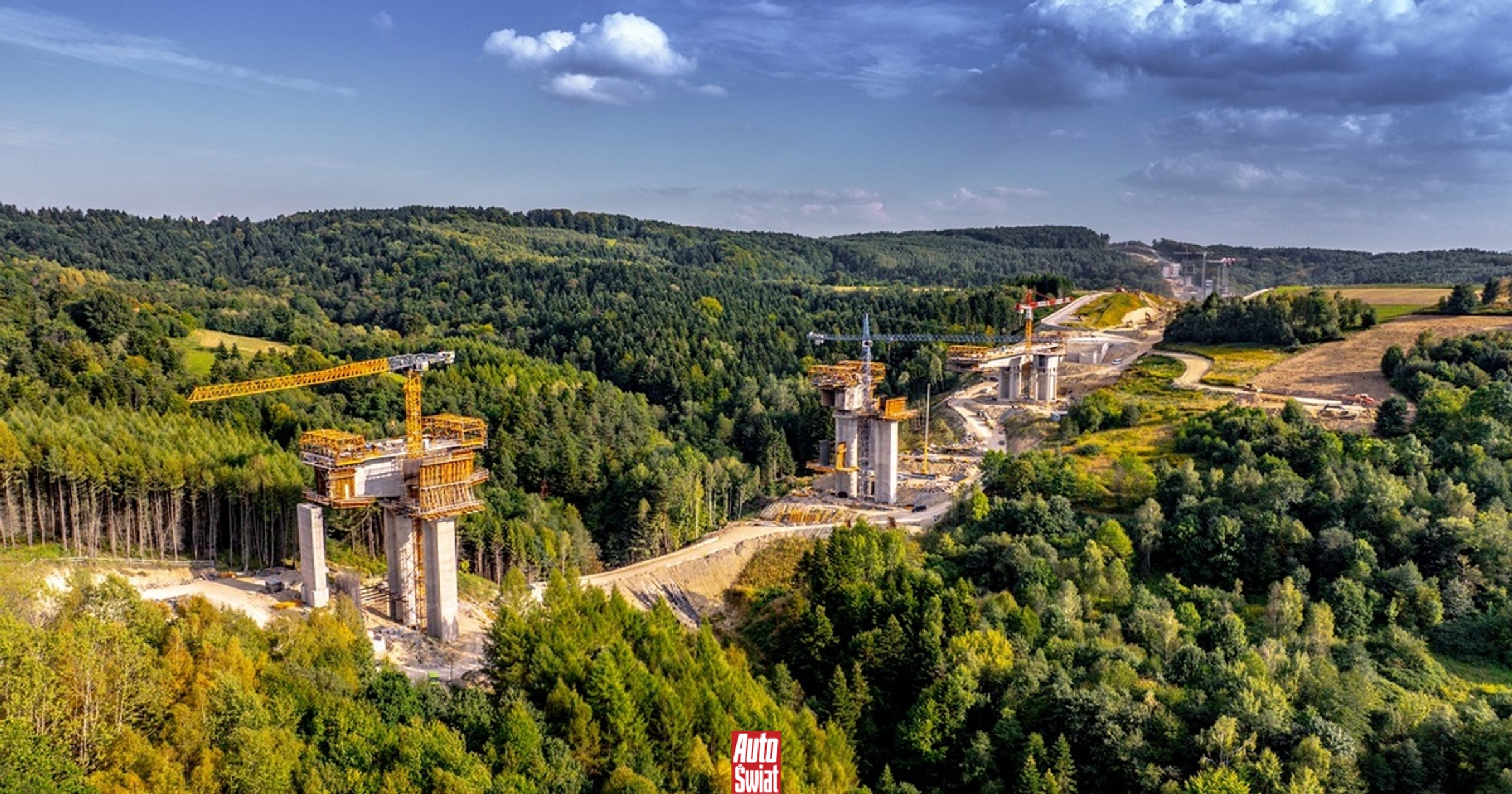 W Polsce powstaje rekordowa estakada. To już kolejna taka konstrukcja na trasie S19