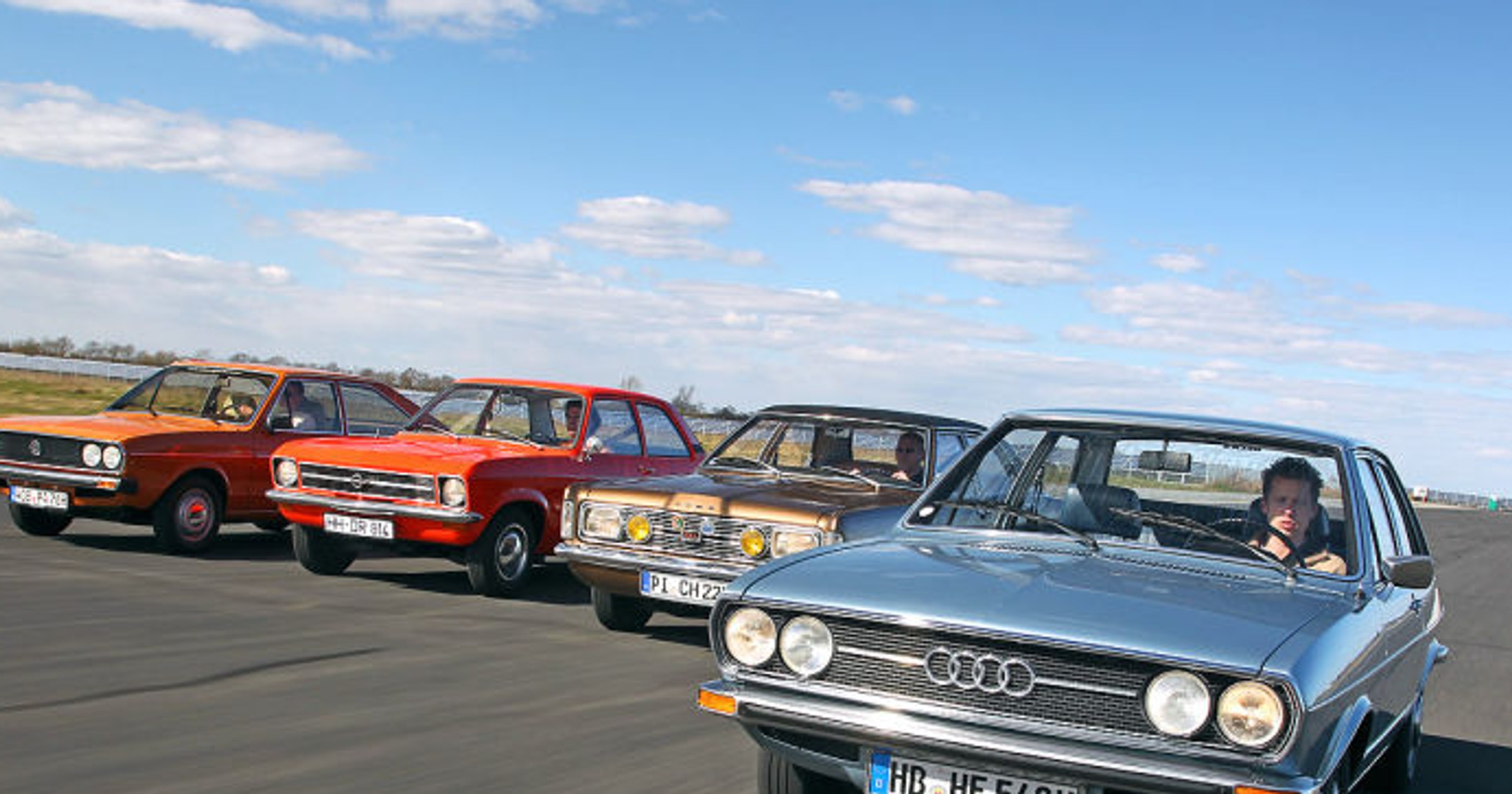 Te wspaniałe lata siedemdziesiąte: Audi 80 GL VW Passat Opel Ascona 1.6 Ford Taunus 1600 GXL