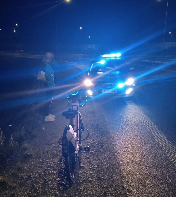 Jechała rowerem pod prąd