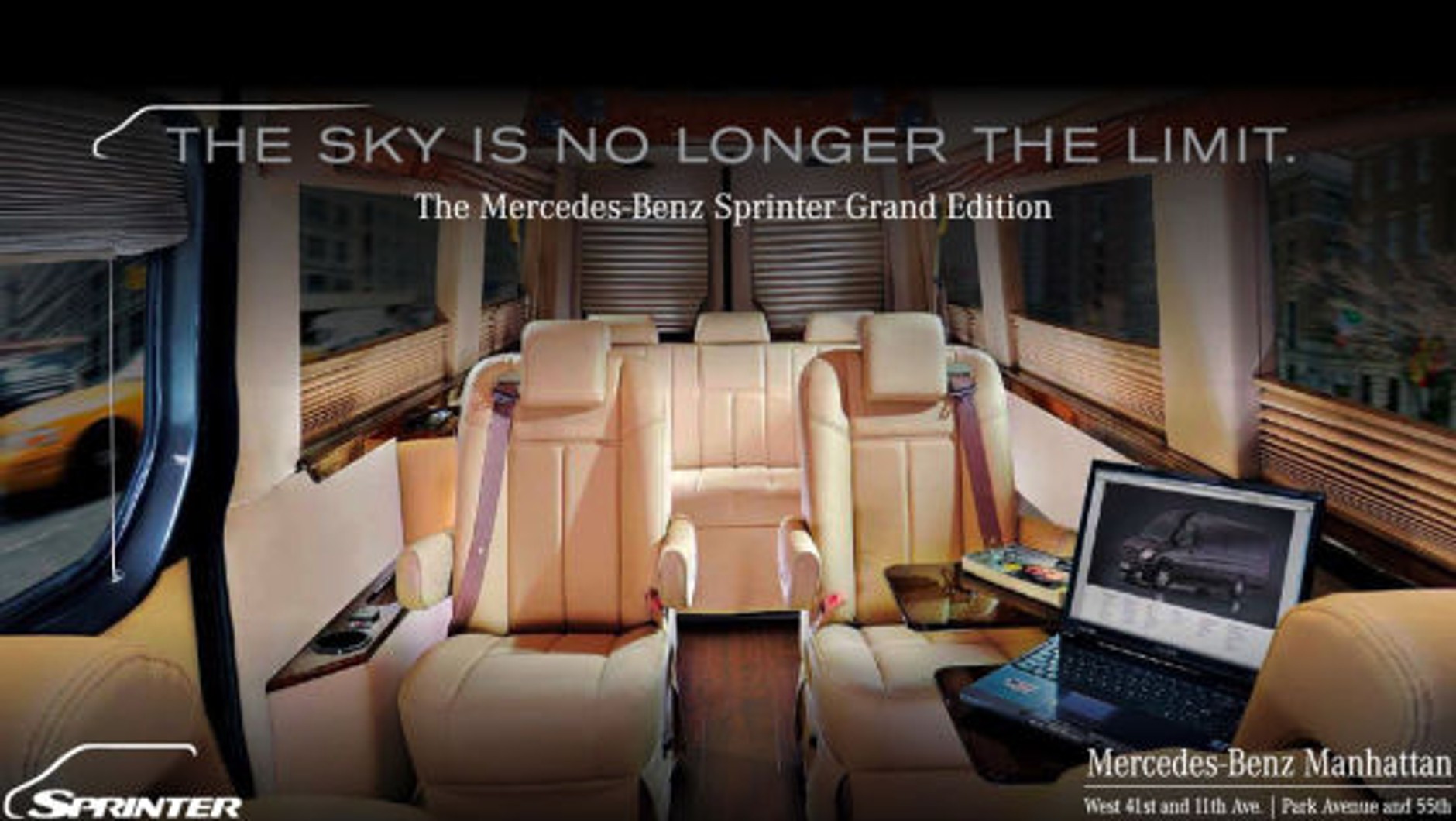 Luksusowy Mercedes-Benz Sprinter z Manhattanu