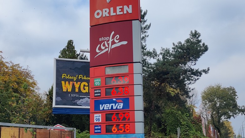 Ceny paliw na stacji Orlen 27 października 2023 r.