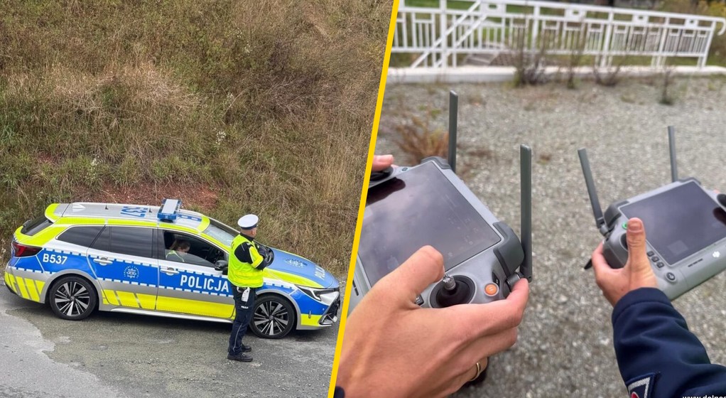 Dron nad przejazdami kolejowymi. "Bezpieczny przejazd kolejowy”