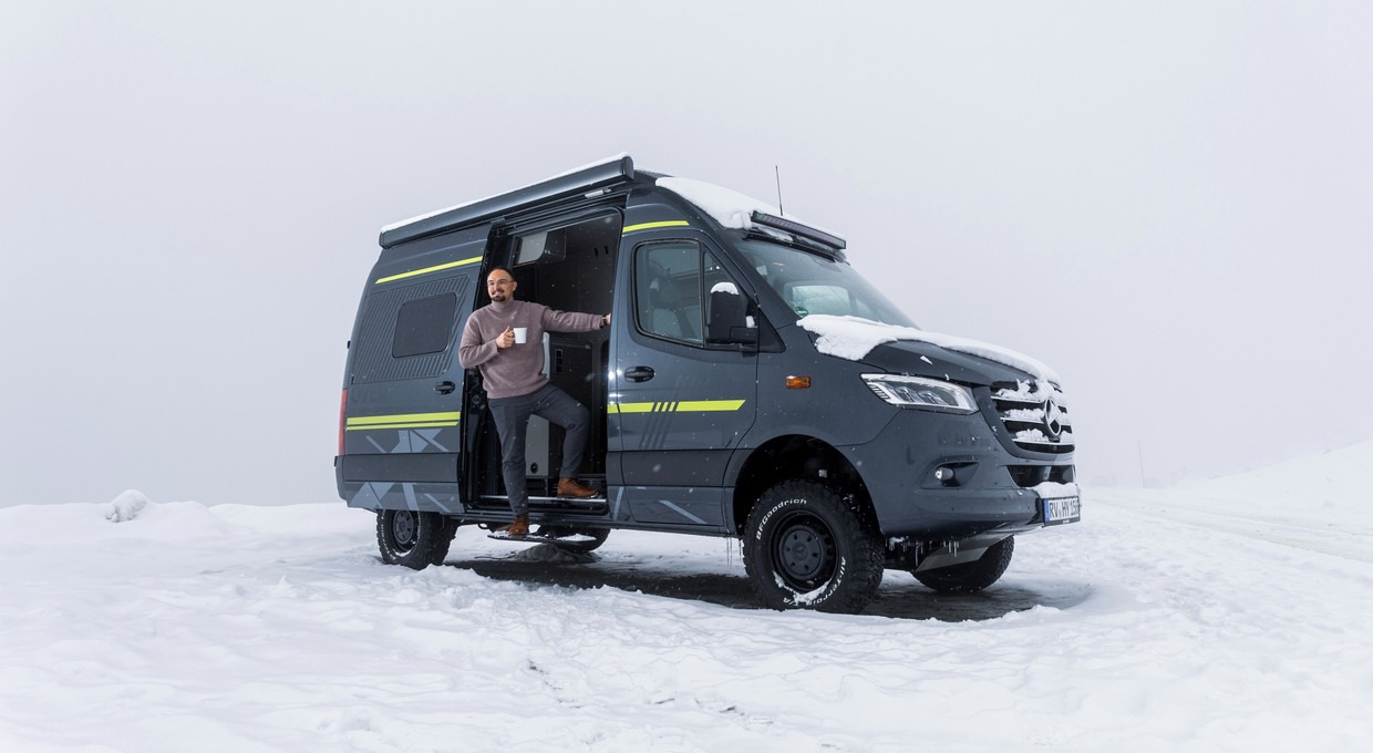 Prawie -10 stopni i śnieżyca, a ja śpię w kamperze. Byłem pewien, że pójdę na L4