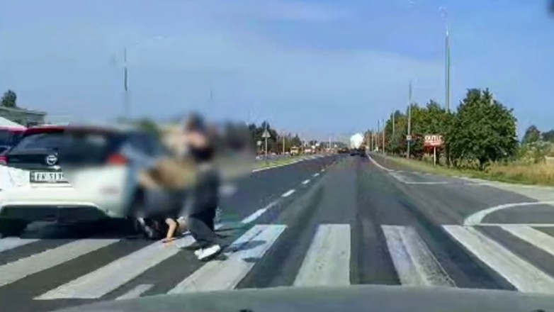 Wypadek na przejściu dla pieszych w Radomiu