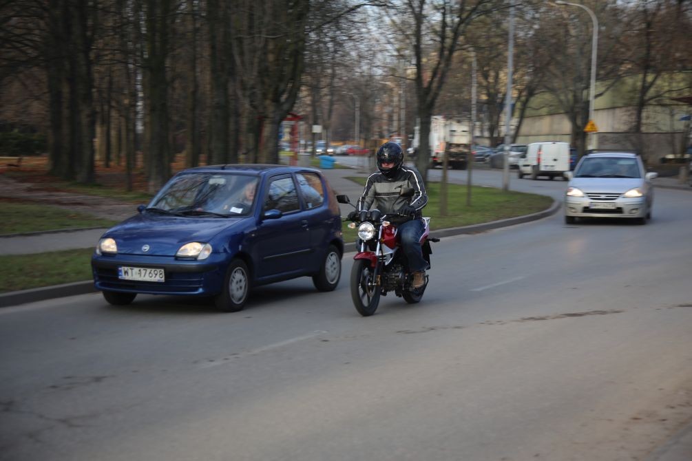 Kymco Pulsar S 125 w akcji