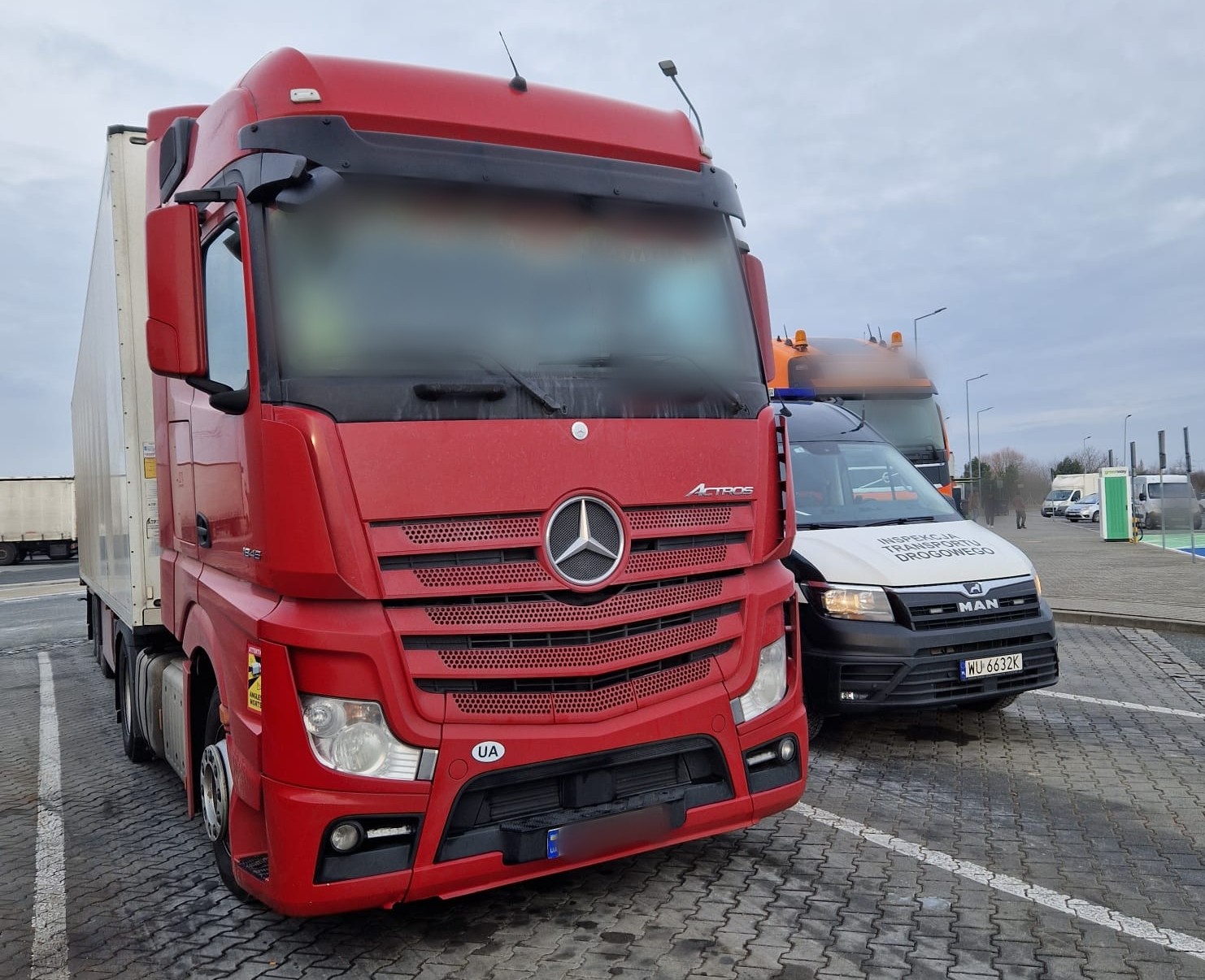 Ciężarówka ukraińskiego przewoźnika