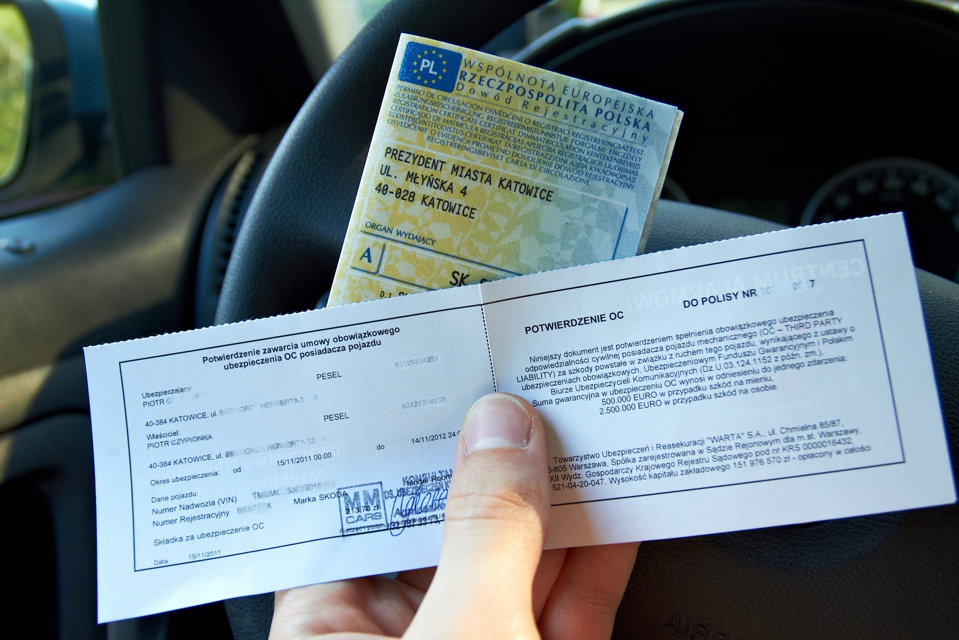 Dowód rejestracyjny pojazdu