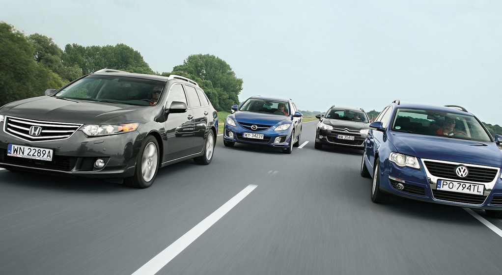 Citroën C5, Honda Accord, Mazda 6 i VW Passat – porównanie