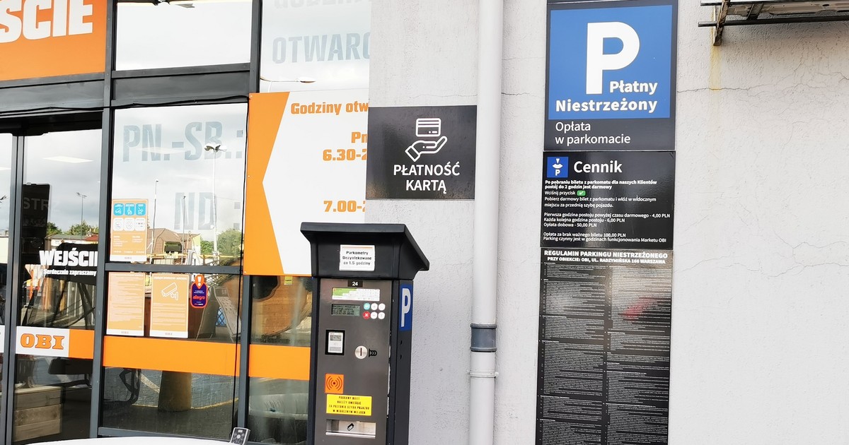 Regulamin parkingu pod sklepem