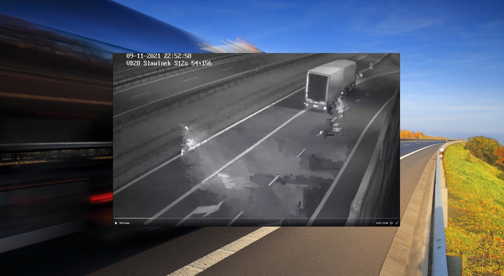 Kierowcę TIR-a ocaliła poduszka zderzeniowa na S12