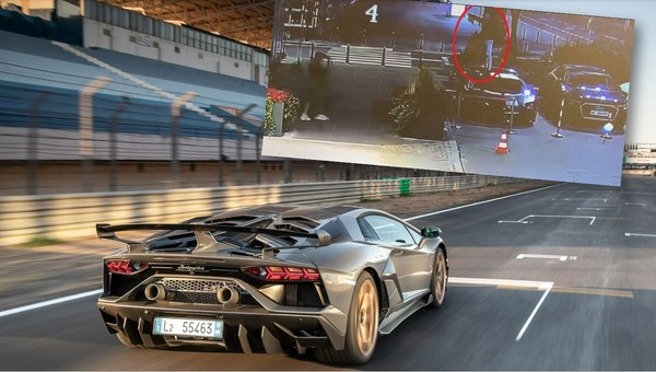 Wszedł na dach Lamborghini za blisko 3,5 mln zł. Właściciel szuka wandala