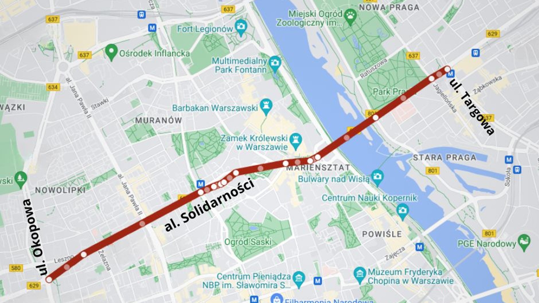 Ulice w Warszawie niebezpieczne dla pieszych