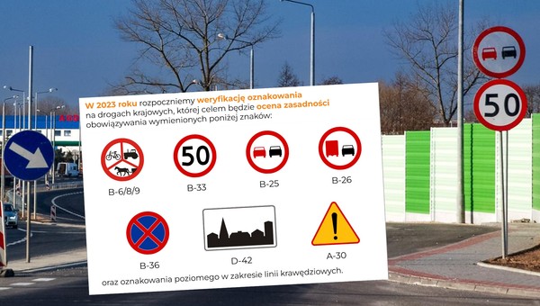 Zweryfikują oznakowanie dróg krajowych. Są "przeznakowane"