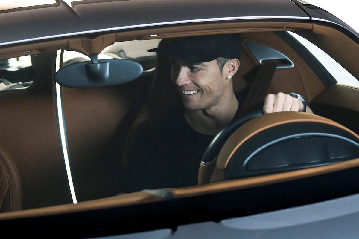 Cristiano Ronaldo i Bugatti Chiron