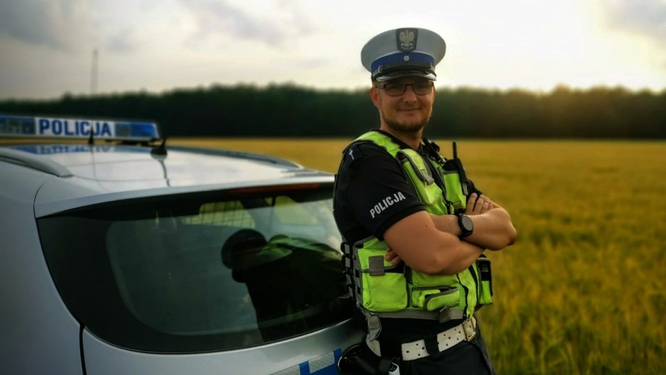 Spowodował kolizję. Policjant miał wolne, ale zareagował natychmiast