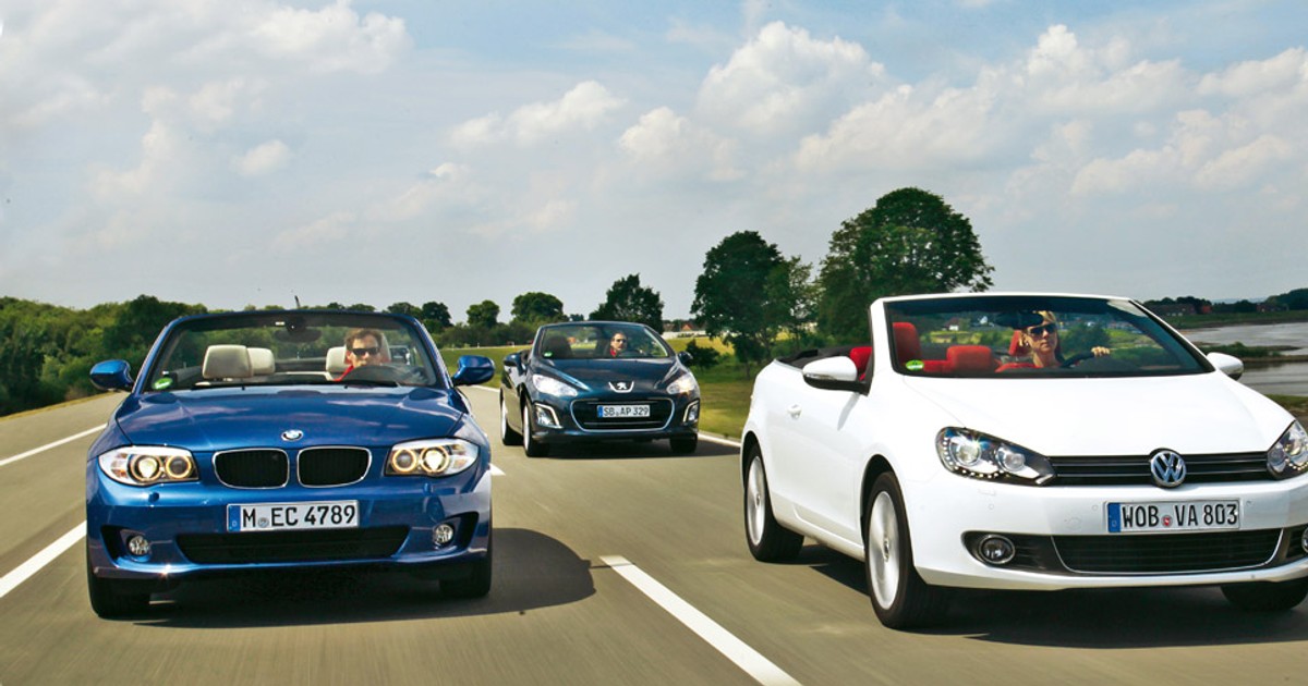 BMW 118i Cabrio kontra Peugeot 308 CC 1.6 THP i VW Golf Cabrio 1.4 TSI: oto kompakty na słoneczne lato