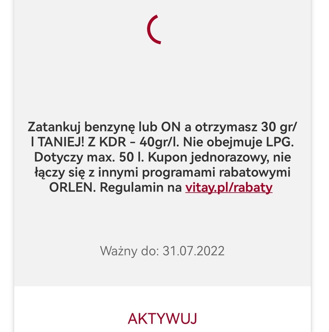 Problem z aplikacja Orlen Pay