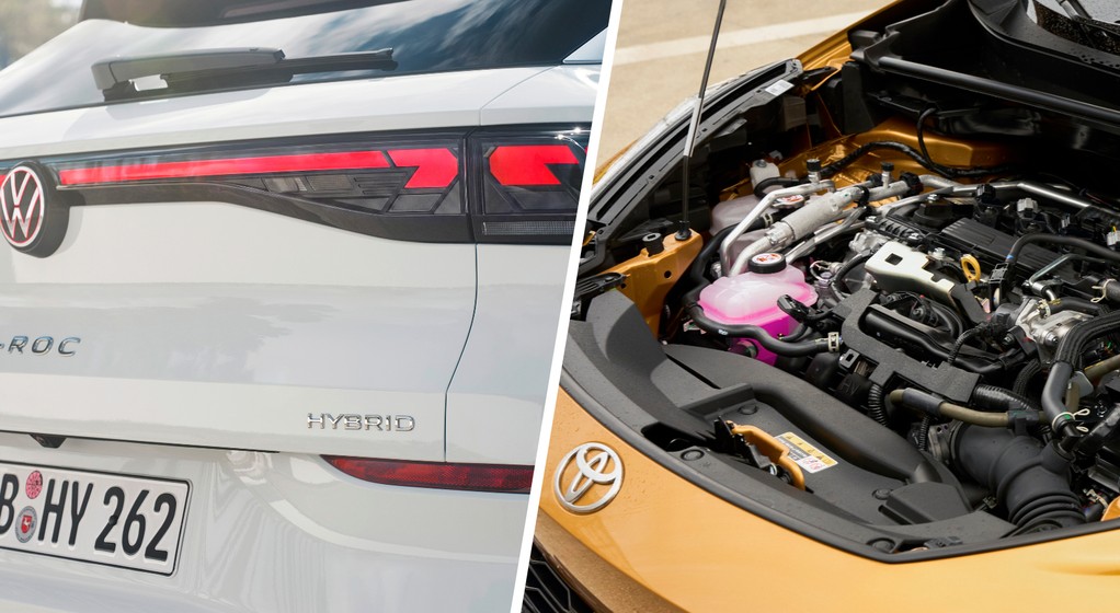 Hybrydy HEV Volkswagena i Toyoty