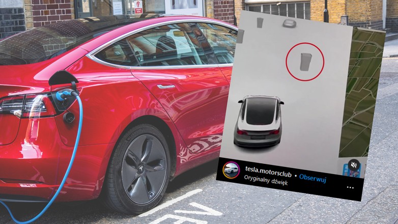 Ta pomyłka Tesli rozbawiła internautów (fot. screen z instagram.com/tesla.motorsclub)