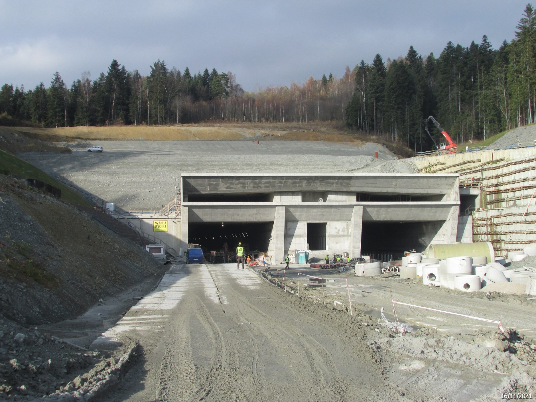 Tunel w ciągu trasy S7: Lubień - Rabka
