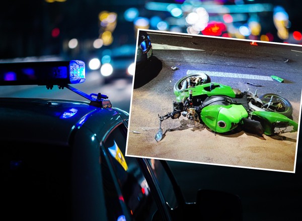 Jechał motocyklem prawie 200 km/h. Był pijany i bez uprawnień