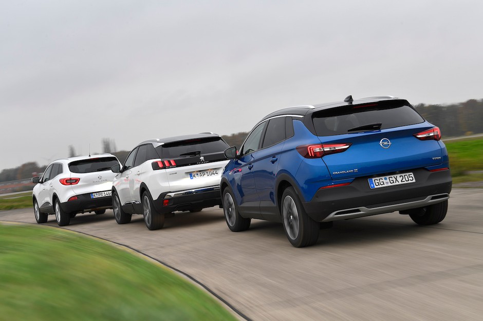 Opel Grandland X kontra Peugeot 3008 i Renault Kadjar