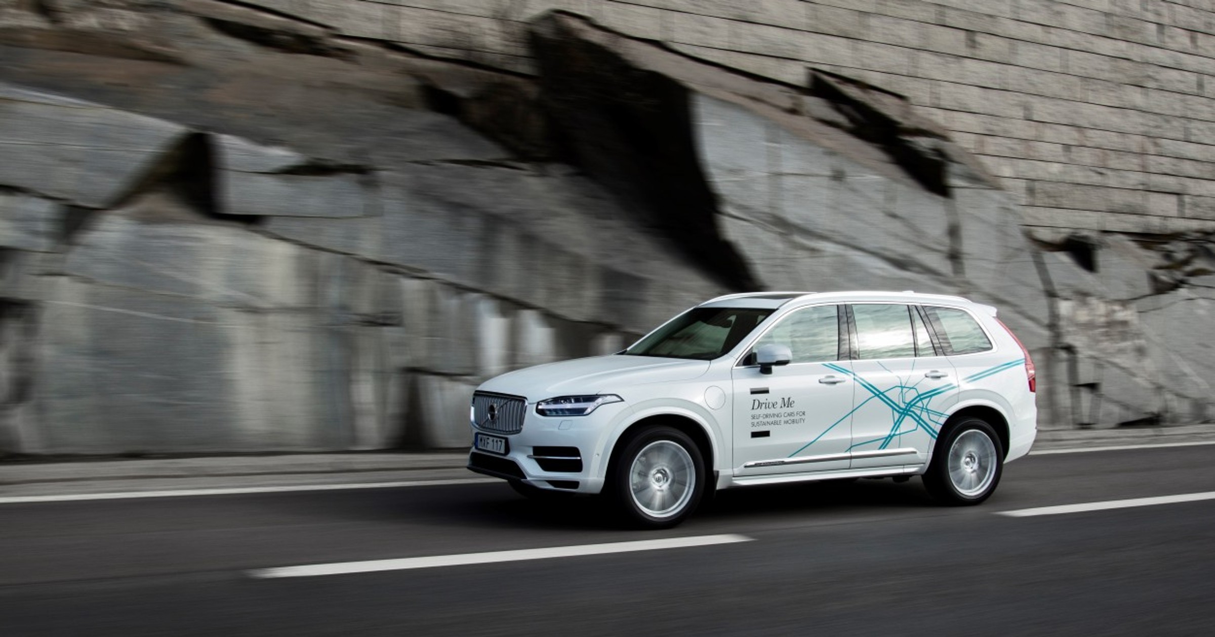 Autonomiczne Volvo XC90 podczas testów