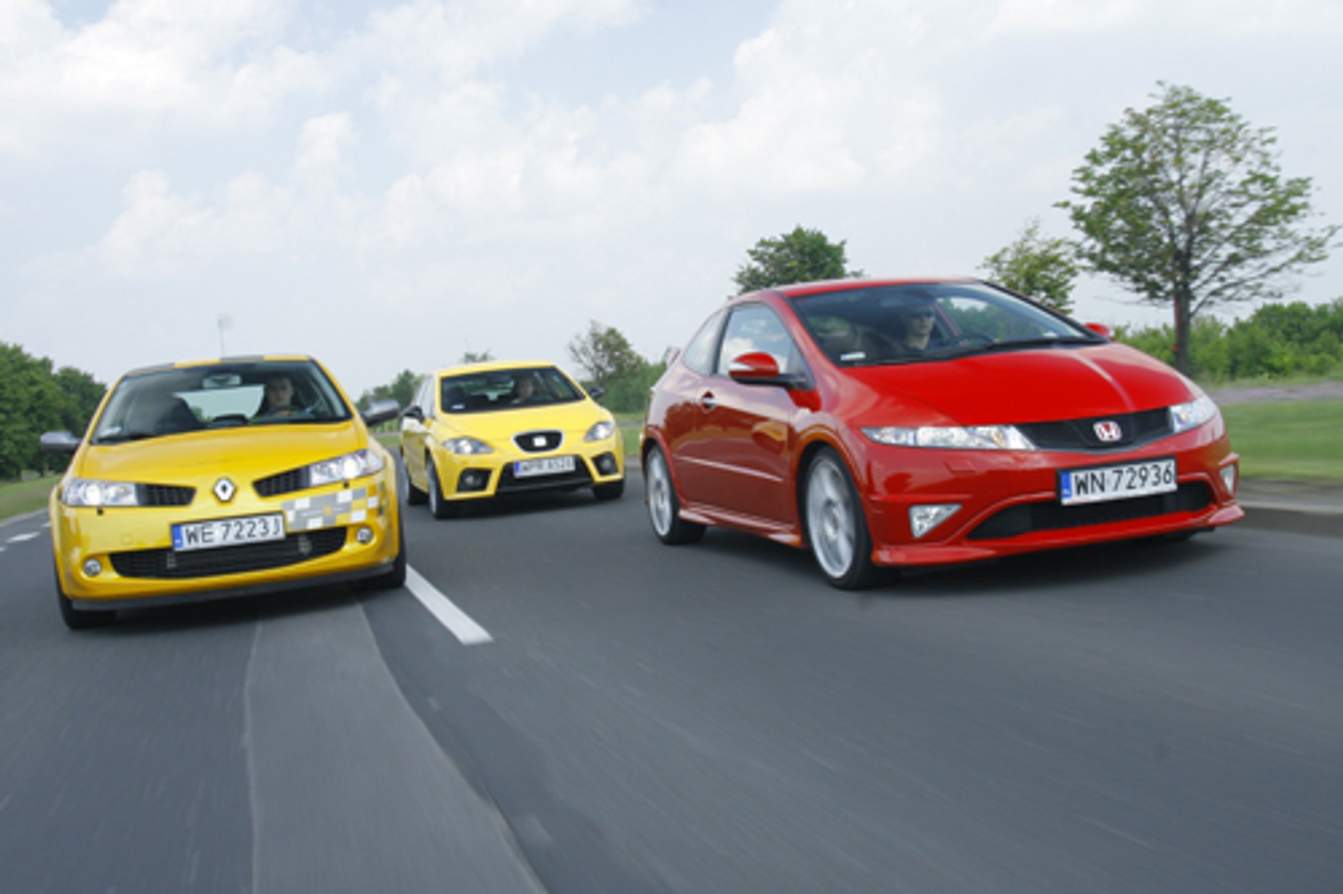 Megane F1 kontra Civic Type R i Leon Cupra - Kompaktowa klasa sportowa