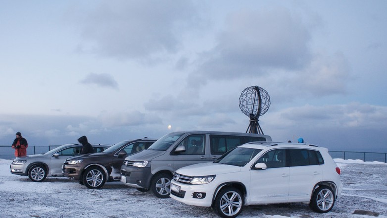 Volkswageny z napędem 4motion zdobywają Nordkapp