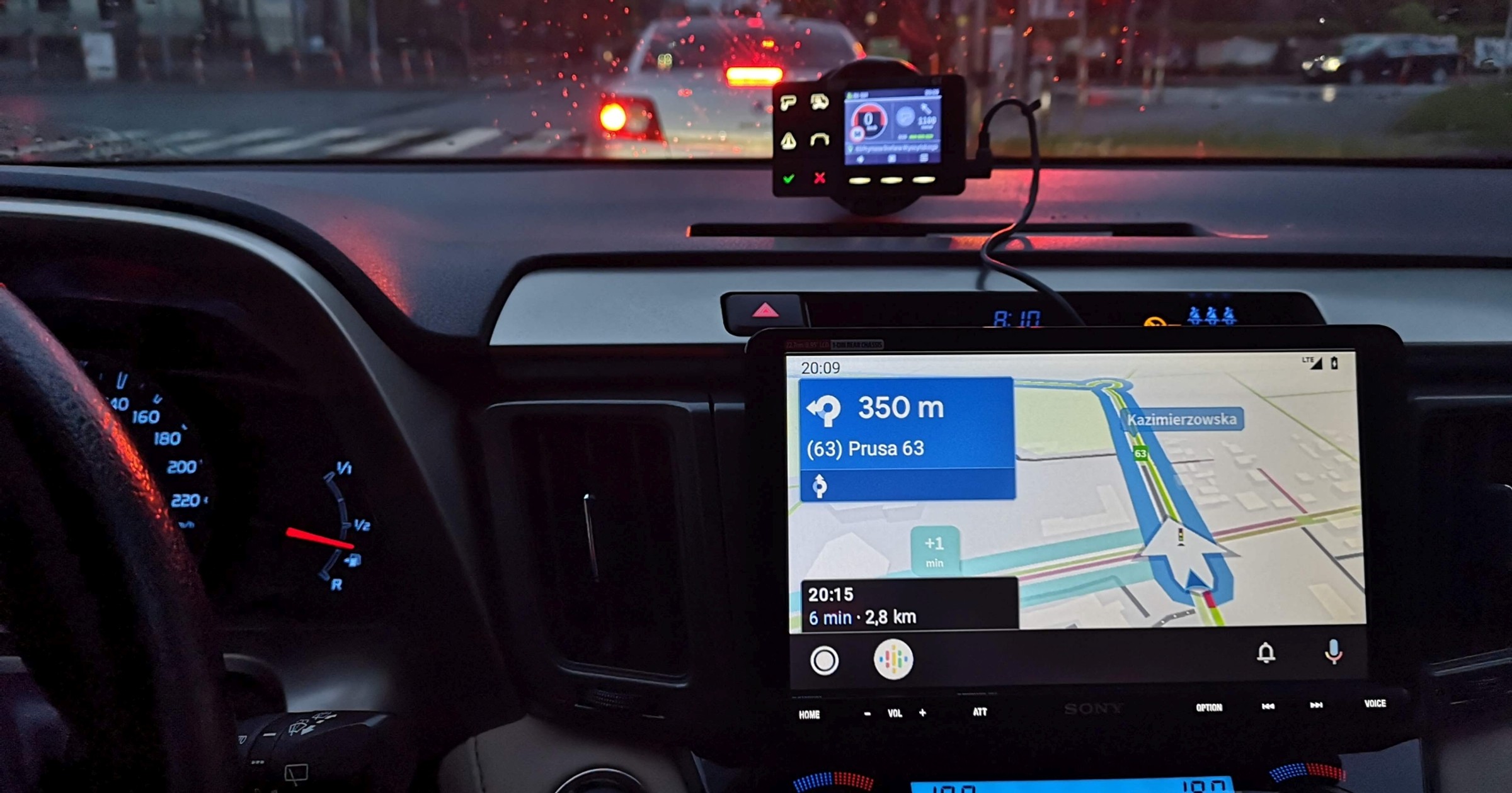 Test nawigacji Android Auto
