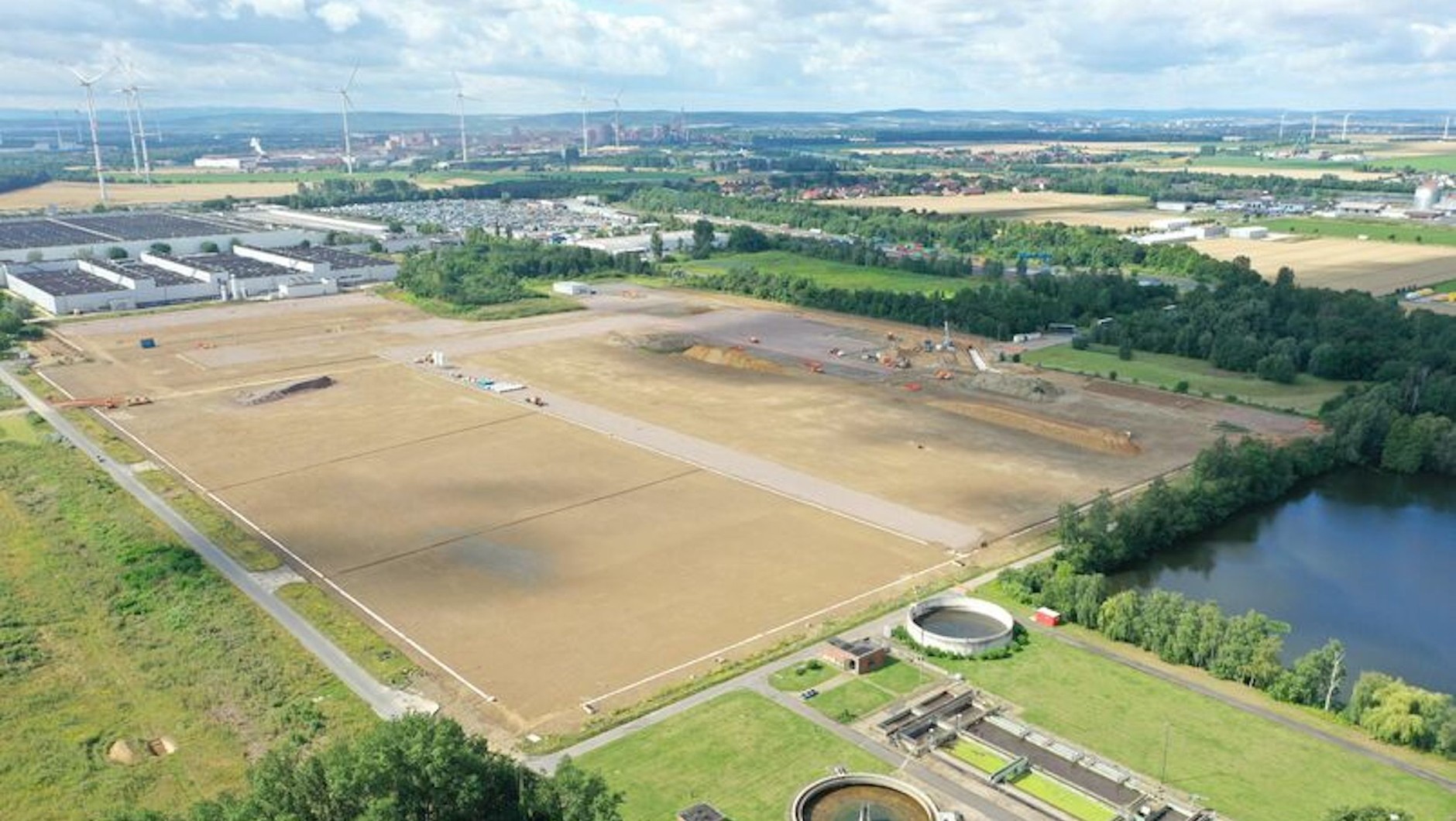 Budowa gigafabryki akumulatorów Volkswagena w Salzgitter