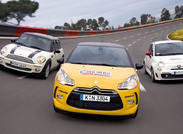 Modne, mocne maluchy: Citroen DS3 THP 150 kontra Abarth 500 i Mini Cooper